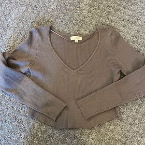 Ribber Knit Cropped Top